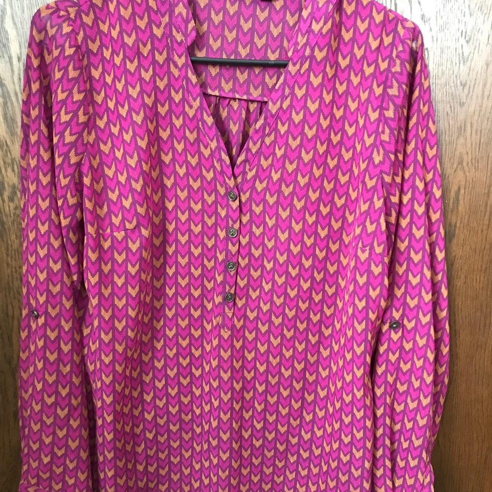 Dressy long sleeve blouse